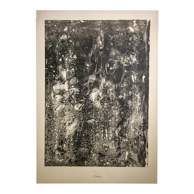 Jean Dubuffet, Torrent, Lithograph, 1950s For Sale