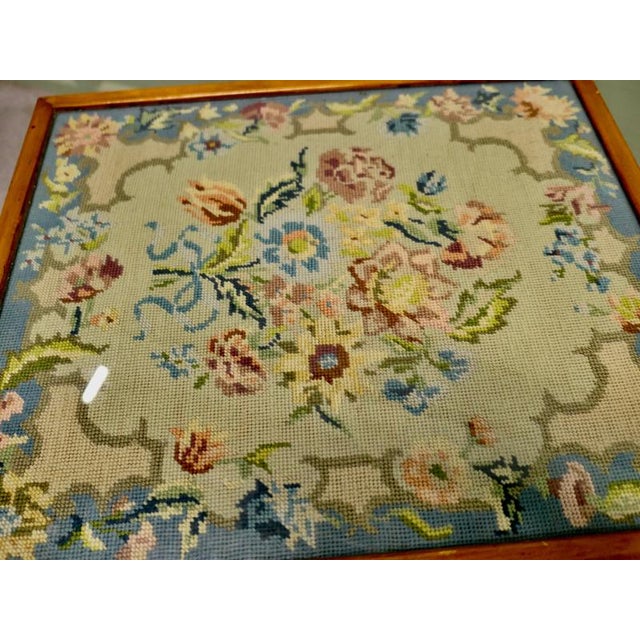 Textile Metamorphic Embroidered Fire Screen, 1900 For Sale - Image 7 of 9