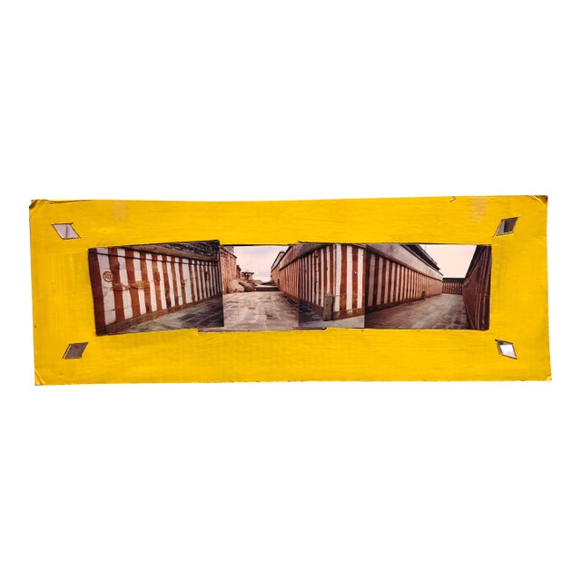 Kim MacConnel, Shravan Belagola, India, 1992, Photo Prints on Cardboard, Collage, Mirror Insets For Sale
