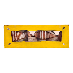 Kim MacConnel, Shravan Belagola, India, 1992, Photo Prints on Cardboard, Collage, Mirror Insets