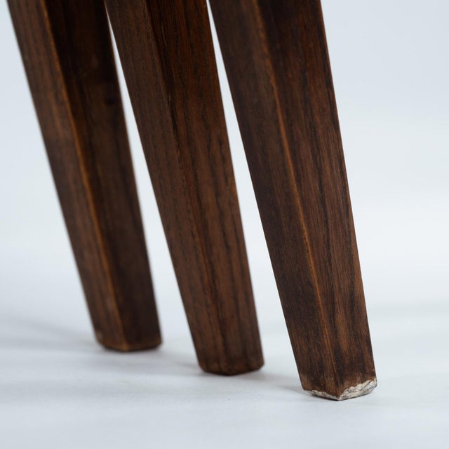 Mid-Century French Oak Parquetry Nesting Tables, 1950s, Set of 3 For Sale - Image 4 of 14