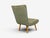 Swedish Modern, Slipper Chair, Green Fabric, Beech, Sweden, 1940s For Sale In New York - Image 6 of 12