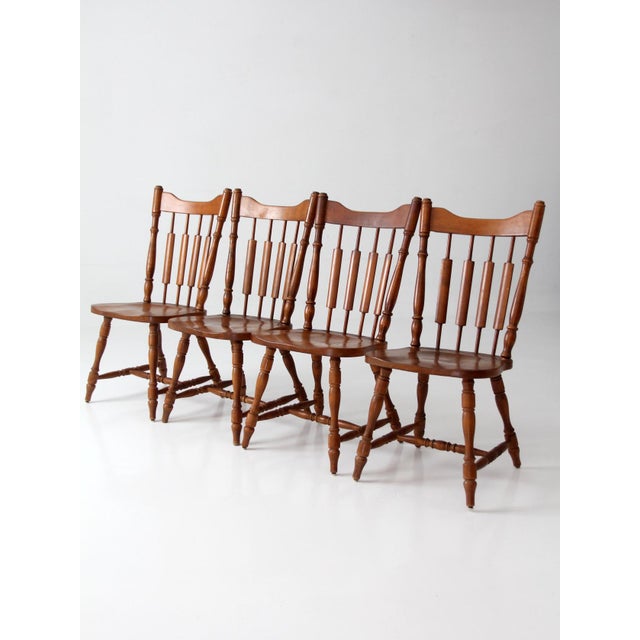 Vintage Richardson Brothers Windsor Dining Chairs Set of 4 For Sale - Image 11 of 18