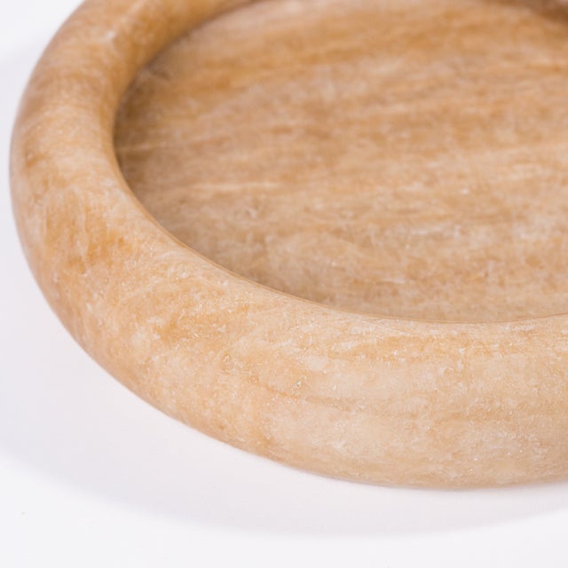 Onyx Marble Round Edged Catch-All Tray For Sale - Image 4 of 6
