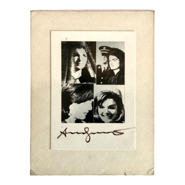 Andy Warhol-Signed Ephemera for Jacqueline Kennedy 3 For Sale