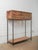 Rustic Late 20th Century Indian Wooden Storage Box on Iron Stand With Lift-Top Lid and Rustic Patina For Sale - Image 3 of 8
