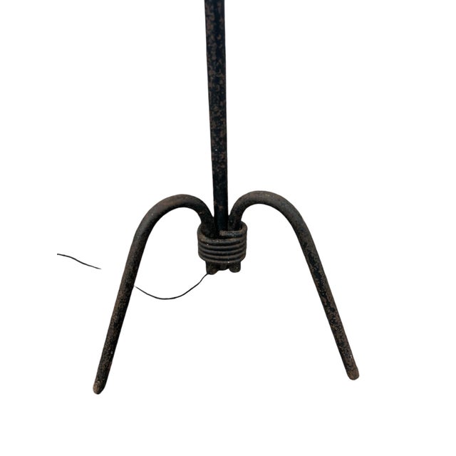 Wrought Iron Floor Lamp by Jean Royére, 1940s For Sale - Image 6 of 12