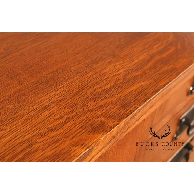 Stickley Stickley Syracuse Mission Collection Syracuse Oak Sideboard For Sale - Image 4 of 18