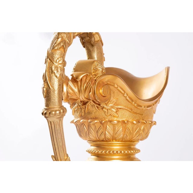 Antique Patinated Bronze Ewers, Set of 2 For Sale - Image 6 of 15