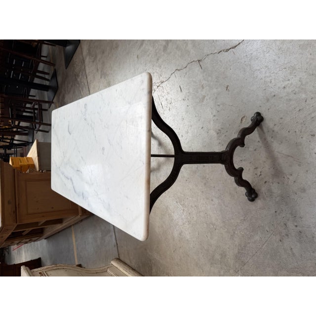 Late 19th Century Marble Bistro Table For Sale - Image 3 of 9