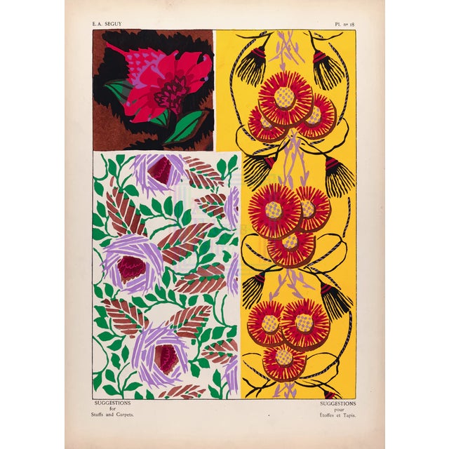 Ea Seguy Suggestions Pour Étoffes Et Tapis, Plate 18 For Sale