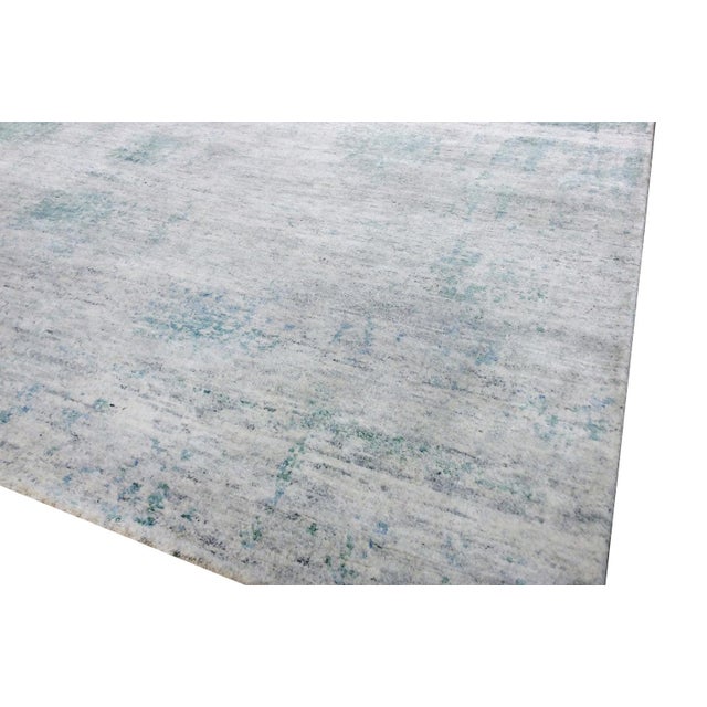 2020s Pasargad Home Modern Ivory Bamboo Silk Area Rug, 7'11'' X 10' 2'' For Sale - Image 5 of 6