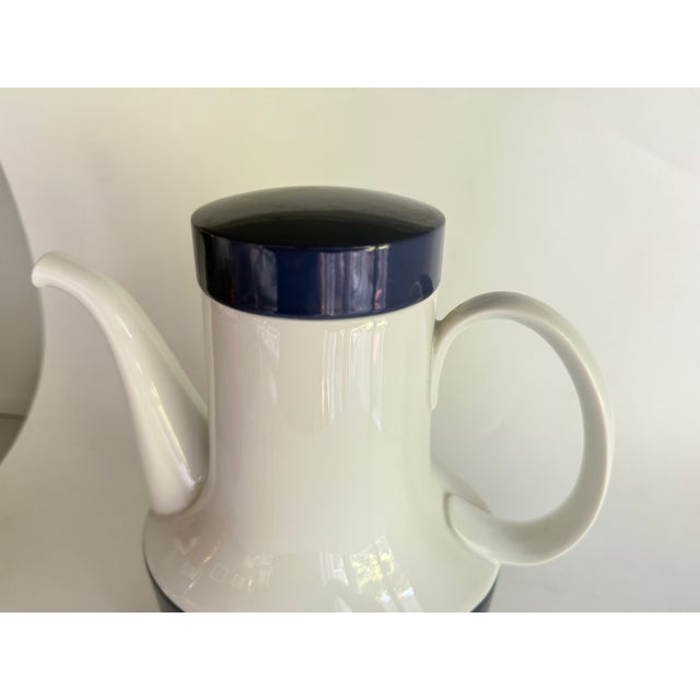 Composition Blue Coffee Pot by Tapio Wirkkala for Rosenthal Studio Line, Germany, 1985 For Sale - Image 3 of 5