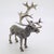 Vintage Italian Handmade Genuine Silver Large Stag Deer Sculpture by Italian Silver Artist Mario Cerreti For Sale - Image 10 of 14