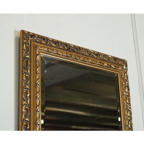 Vintage Petite Gold Ornate Bevelled Mirror For Sale - Image 6 of 8