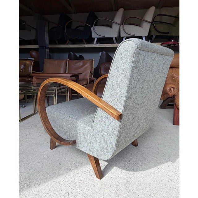 Vintage Bentwood Chair by Jindrich Halabala For Sale - Image 4 of 15