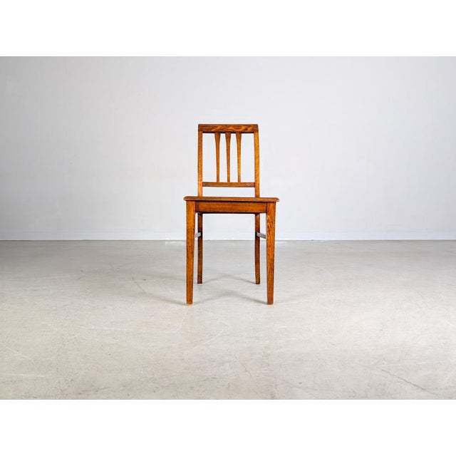 Antique Viennese Art Nouveau Cane and Wood Side Chair For Sale - Image 3 of 9