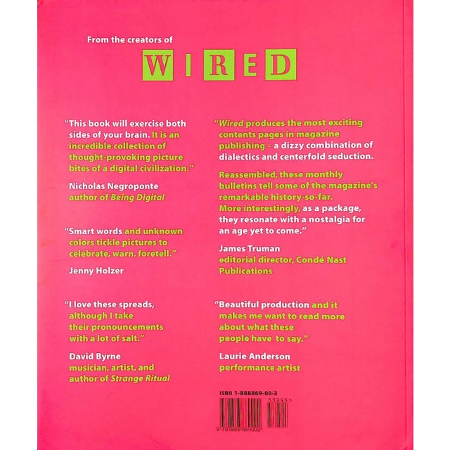 PLUNKETT, John and ROSSETTO, Louis HardWired 1996 First Edition 10 3/4" x 9 1/4" "Why Wired ? Because the Digital...