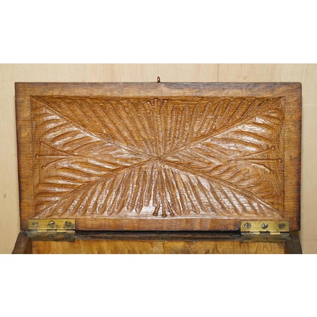 Carved Black Forest Wood Smoking Pipe Cabinet Box, 1870s For Sale - Image 17 of 18
