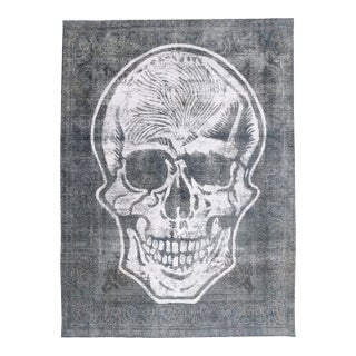 Vintage Overdyed Skull Rug, 09'08 X 13'01 For Sale