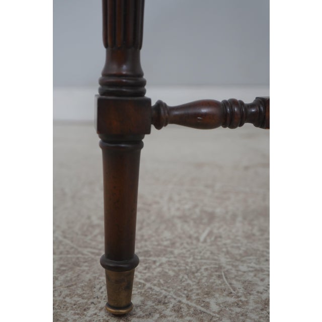 Wood Maitland Smith English Style Mahogany Globe on Stand For Sale - Image 7 of 16