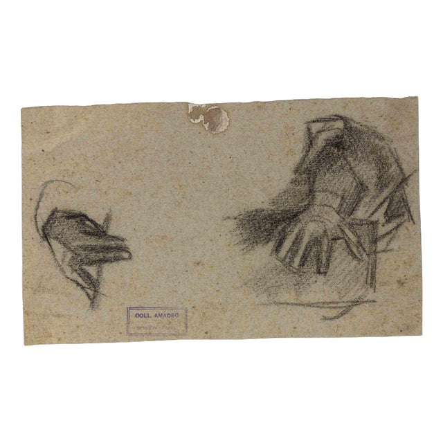 Luigi Galli, Anatomical Studies, Late 19th Century, Pencil on Paper For Sale