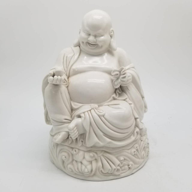 Antique-Style Japanese Porcelain Hotei Buddha Figure For Sale - Image 16 of 16