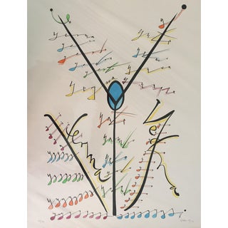 Rafael Alberti, Letter Y, Lithograph, 1972 For Sale