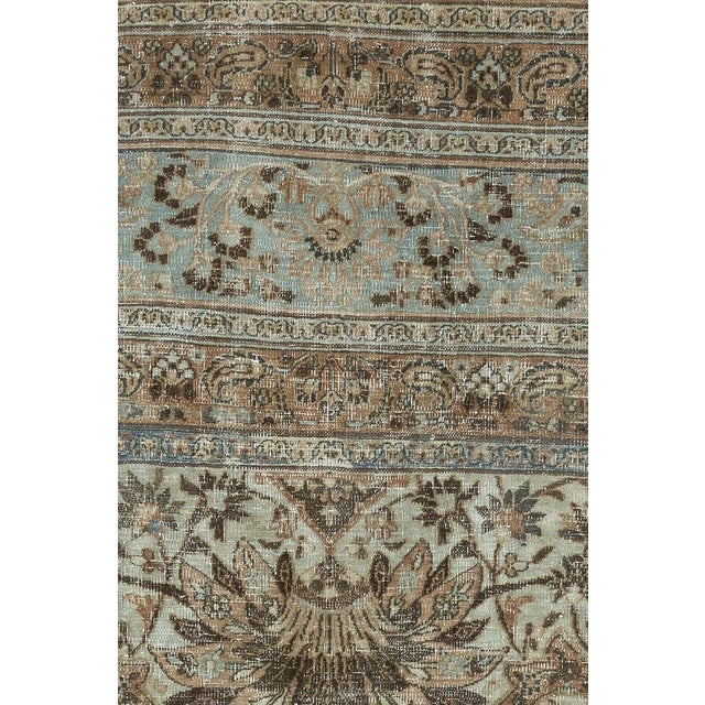 Textile Zabihi Collection Antique Worn Persian Oversize Carpet For Sale - Image 7 of 12