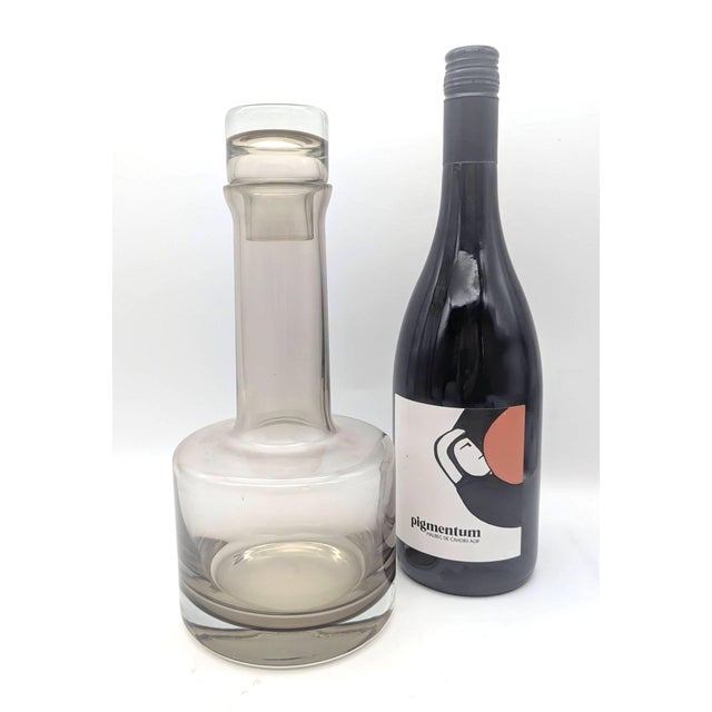 Glass Vintage Caithness Glass "Morven" Decanter Designed by Domhnall Ó Broin For Sale - Image 7 of 11