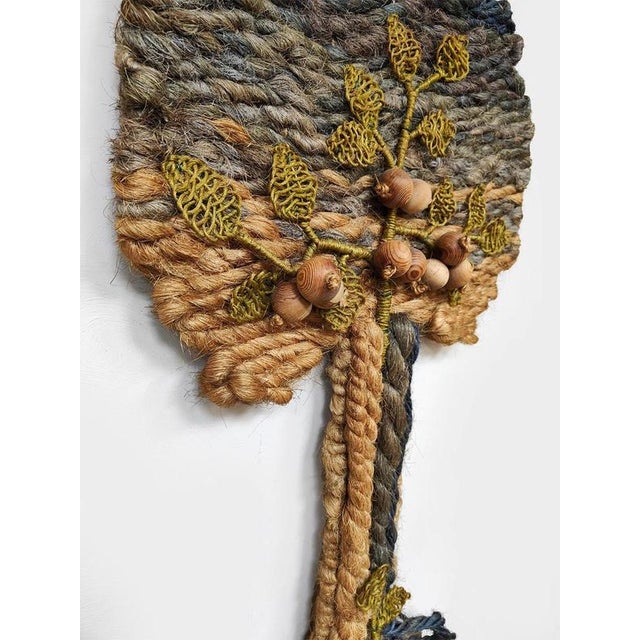 Mid-Century Macramé Tree of Life Wall Tapestry, 1960 For Sale - Image 8 of 8