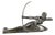 Marcel Bouraine, Art Deco Penthesilia Nude with Bow for Susse Frères, , 1925, Bronze For Sale