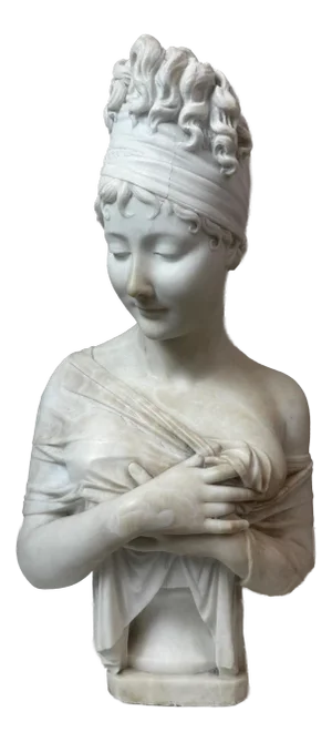 After Chinard, Bust of Juliette Récamier, 1800s, Marble