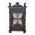 Monumental Antique Italian Renaissance Figural Mahogany Bookcase Curio Display Cabinet For Sale
