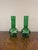 Antique Green Glass Vases, 1900s, Set of 2 For Sale - Image 6 of 7