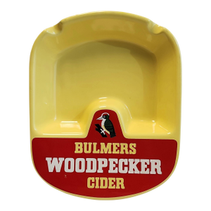 Rare Vintage English Bulmers Woodpecker Cider Pub Ashtray