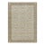 Rug & Kilim’s European Style Rug in Cream-White With Medallions in Green & Beige For Sale