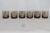 Mid-Century Modern Coins of the World Lowball Bar Glass Set 6pc Black With 22k Gold Design 4920b For Sale - Image 3 of 13