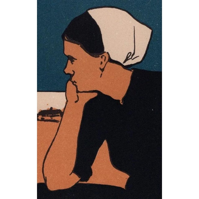 Charles H. Woodbury, Society of Painters in Water Color of Holland from Les Maîtres de L'Affiche, 1898, Original Lithograph For Sale - Image 4 of 11