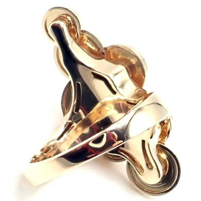 2000 - 2009 Bulgari Cicladi 18k Yellow Gold Large Ring, size 6 For Sale - Image 5 of 10