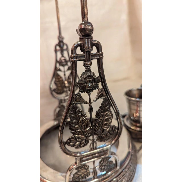 Mid 19th Century Silverplate Ice Water Tipper For Sale - Image 6 of 9