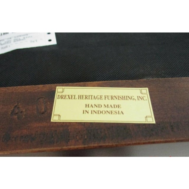 1980s Pair Drexel Mahogany Chippendale Ball Claw Dining Room Armchairs For Sale - Image 9 of 12