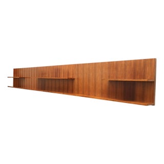 Large Vintage Rosewood Wall System, 1960s For Sale