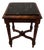 Late 19th or Early 20th Century Petite French Marble Top Carved Wood Side Table 15” Square For Sale