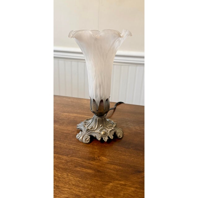 Meyda Art Nouveau Tiffany Pond Lily Accent Lamp For Sale - Image 6 of 12