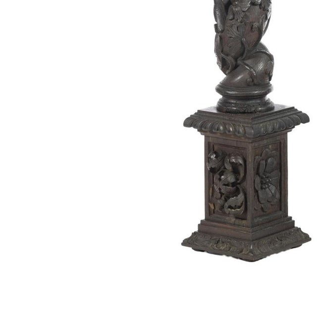 19th Century Chestnut Columns, Set of 2 For Sale - Image 3 of 6