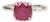 1.7Ct Ruby Ring With Earth Mined Diamonds Halo: Solid 14k Gold, Cushion Cut 7mm, Size 6.75 For Sale