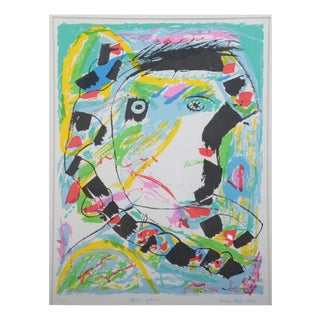 Jørgen Nash, The Heiku Poet, Lithograph For Sale