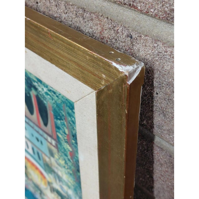 Framed Oil on Canvas of Jerusalem For Sale - Image 11 of 14