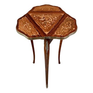 Small Late 19th Century Napoleon III Mahogany Drop-Leaf Table For Sale